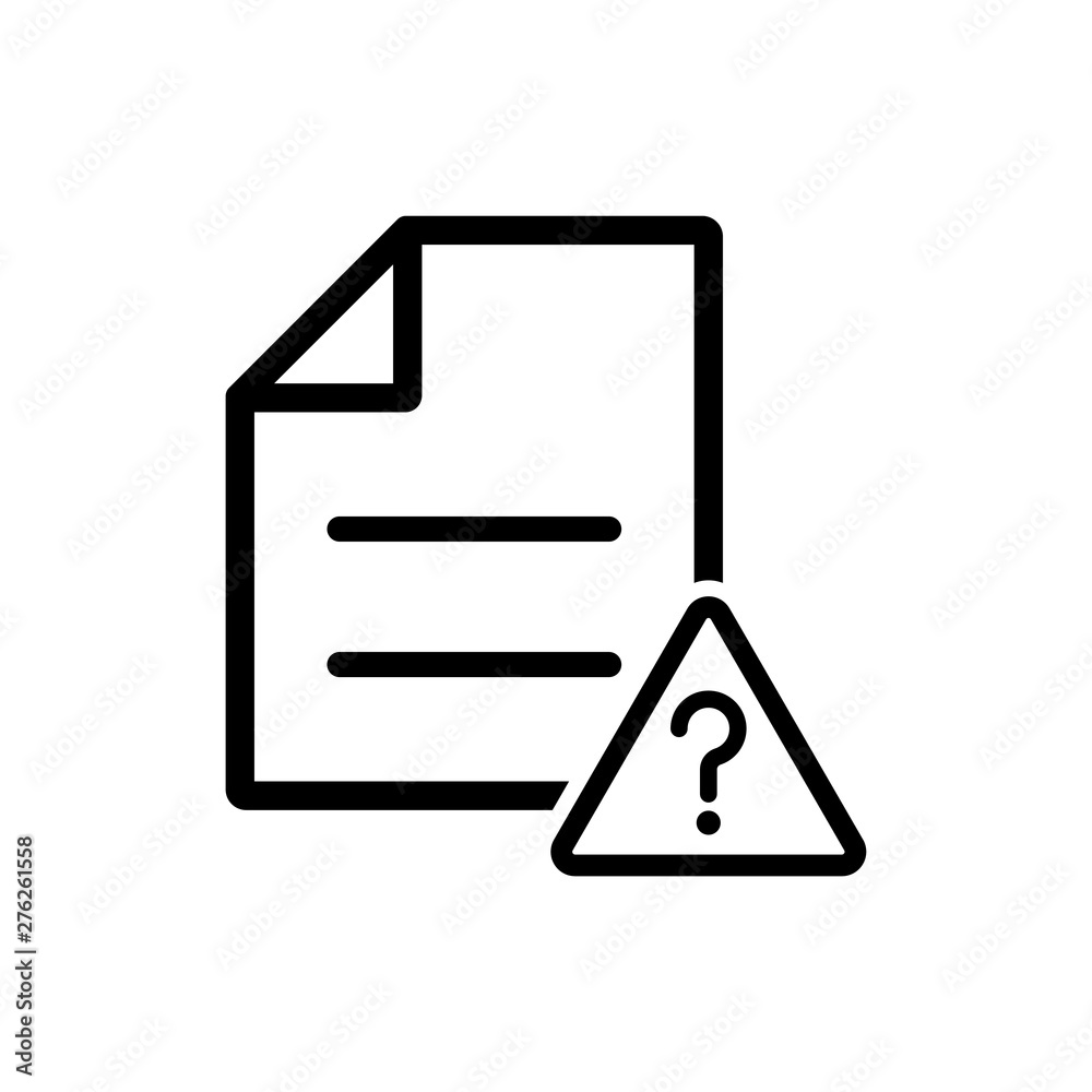 Document Error Icon Document Error Icon