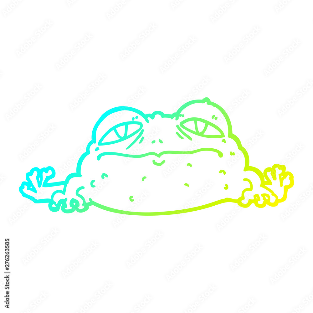 cold gradient line drawing cartoon ugly frog cold gradient line drawing cartoon ugly frog