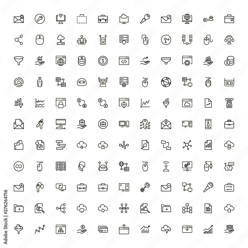 Development icon set. Development icon set.