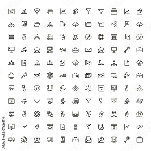 Development icon set.