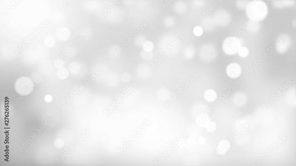 Animated White Particles Abstract Background