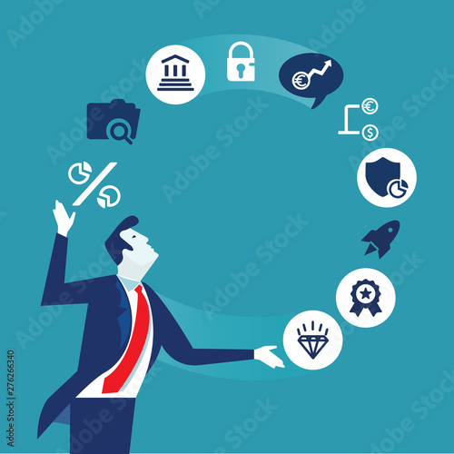 business concept with icons