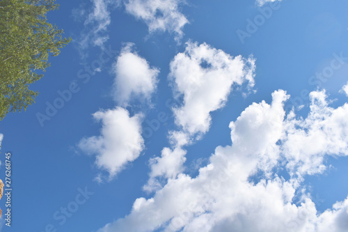 blue sky with clouds