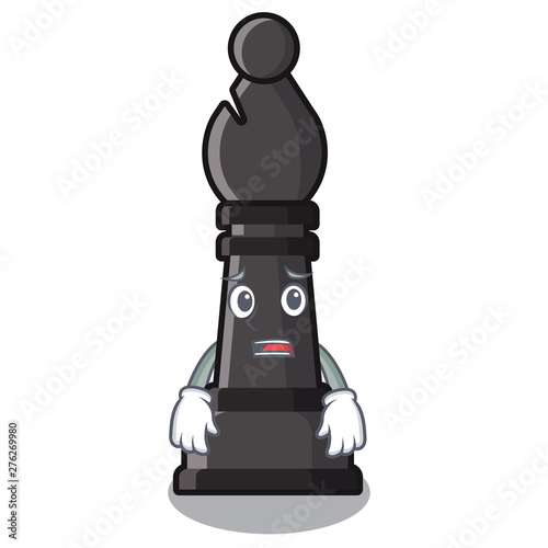 Afraid bishop chess toys in character shape