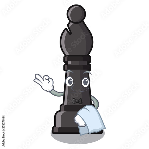 Waiter bishop chess toys in character shape