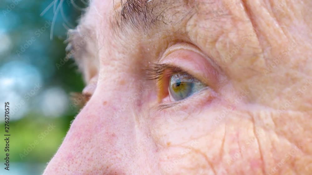 Senior Woman face closeup, filmed in 4K RAW Senior Woman face closeup, filmed in 4K RAW