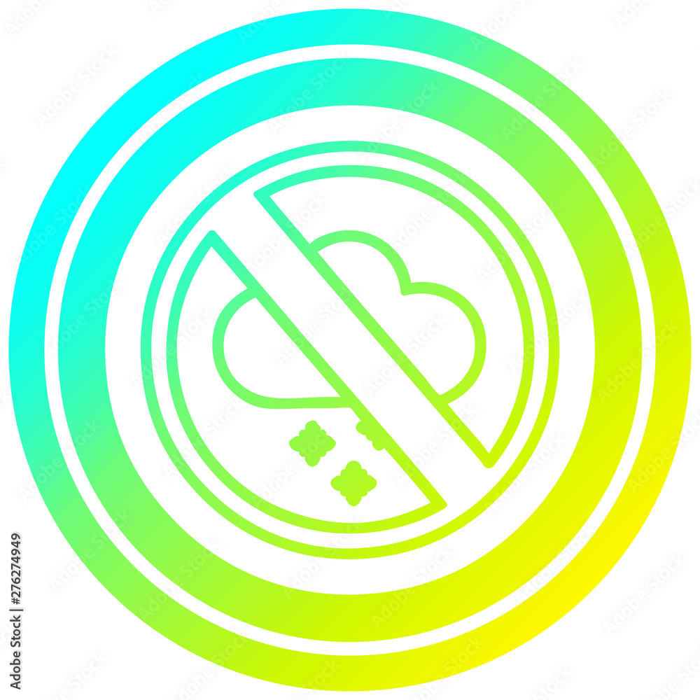 no cold weather circular in cold gradient spectrum no cold weather circular in cold gradient spectrum