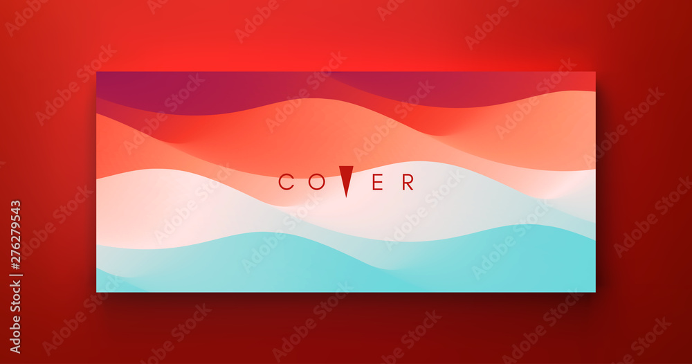 Obraz premium Cover design template with color gradients. Abstract background. Modern pattern. 3d vector Illustration for advertising, marketing, presentation.