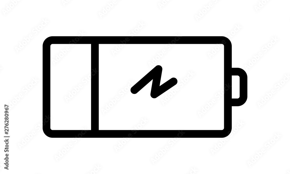 Battery icon for power and energy levels Battery icon for power and energy levels