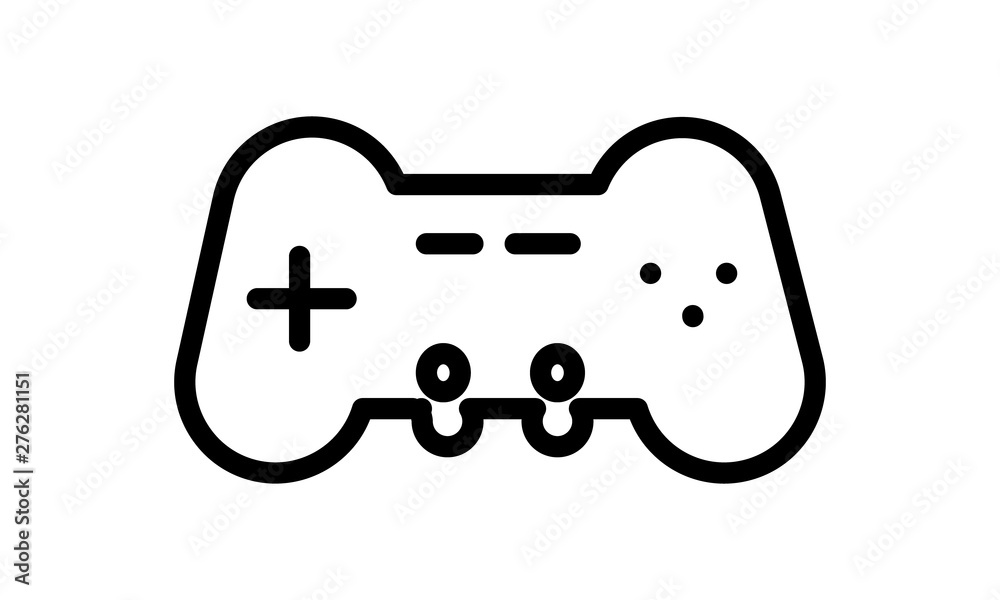 Joystick symbol icon for video games and entertainment Joystick symbol icon for video games and entertainment