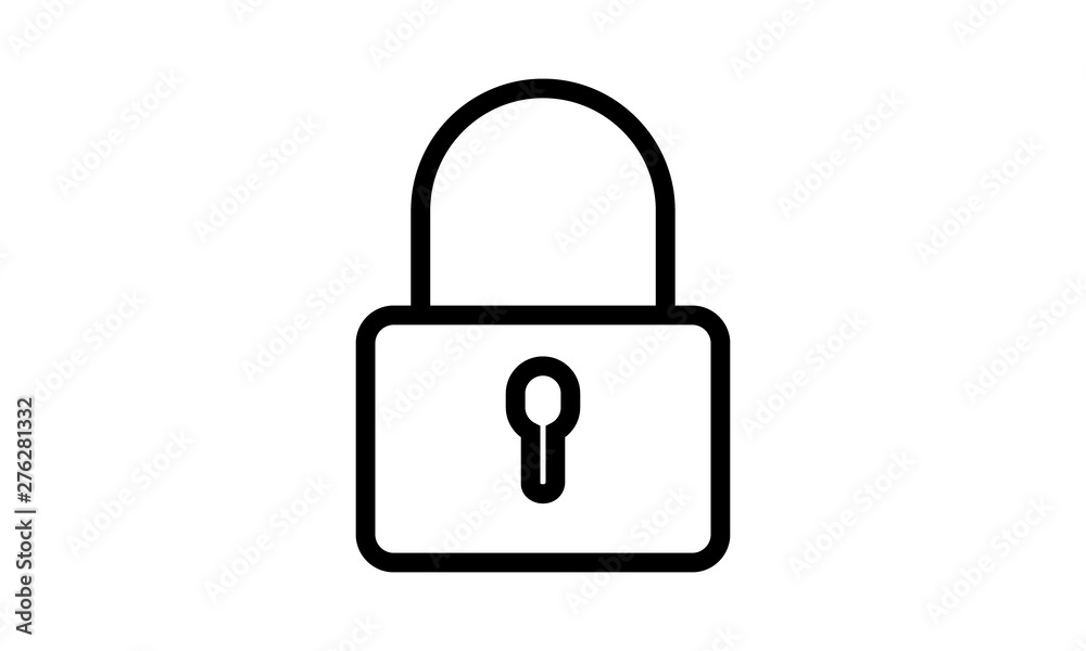 Padlock icon for privacy and security Padlock icon for privacy and security