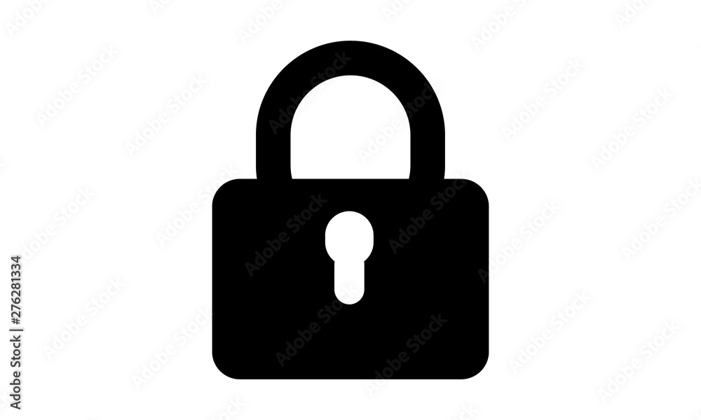 Padlock icon for privacy and security concepts Padlock icon for privacy and security concepts