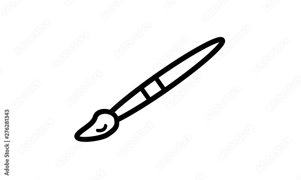 Paint brush icon for design and creative work Paint brush icon for design and creative work