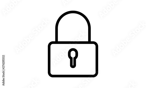 Padlock icon for privacy and security