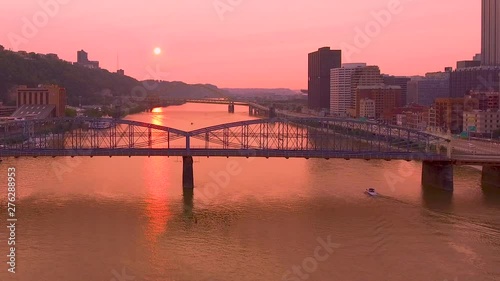 Wallpaper Mural Station Square Bridge in Pittsburgh Sunset Torontodigital.ca