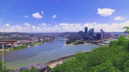 Wallpaper Mural Mount Washington Overlook Trees Pittsburgh Torontodigital.ca