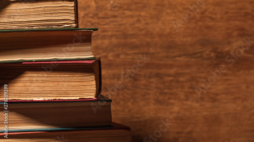 Stack of old used books