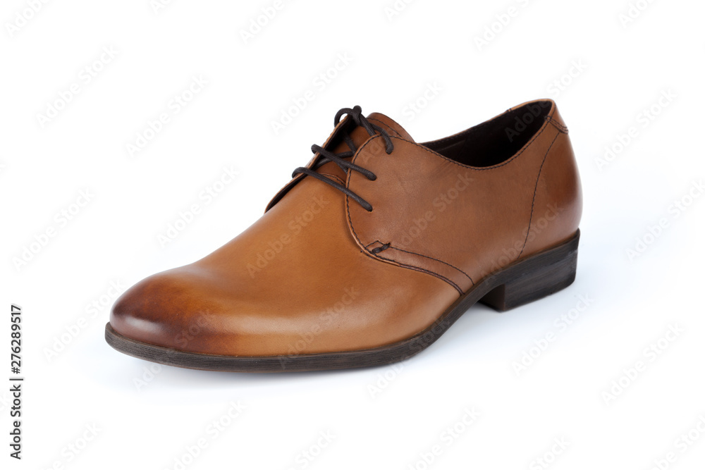 Male shoes ankle boots isolated on white background