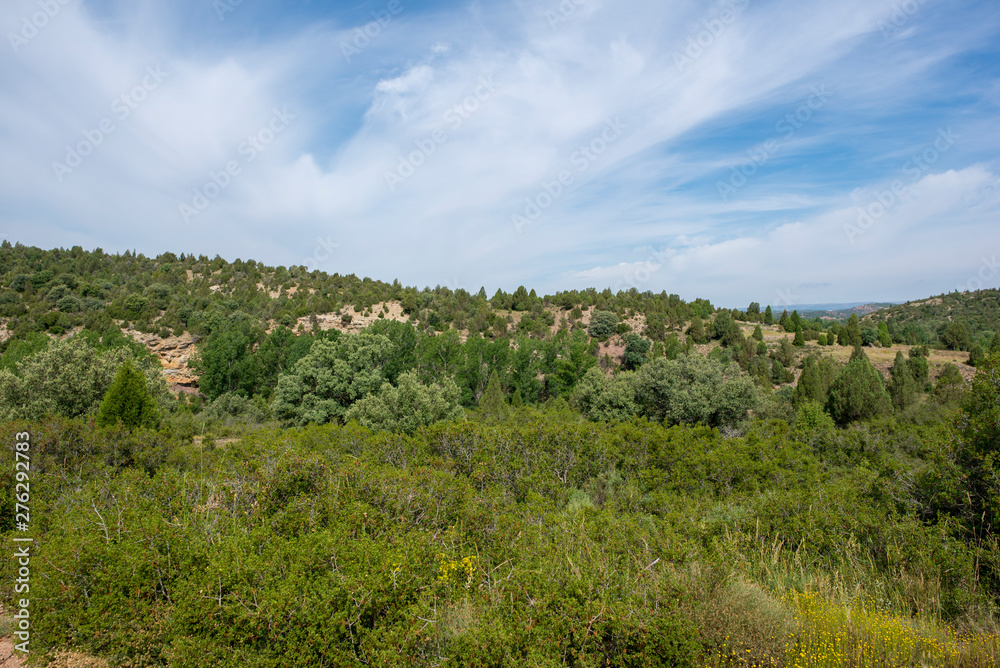 Green mountains and clear sky around Valbona