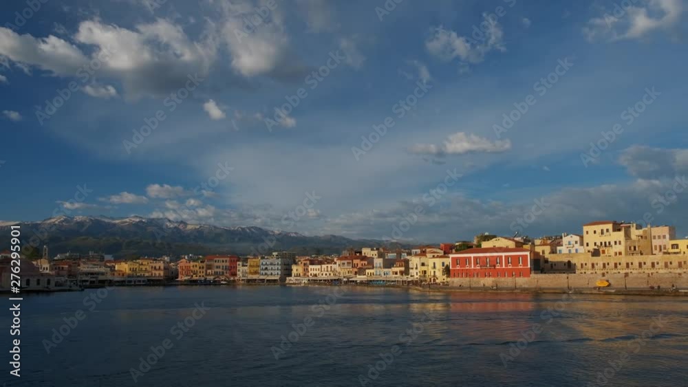 Picturesque old port of Chania, Crete island. Greece Picturesque old port of Chania, Crete island. Greece