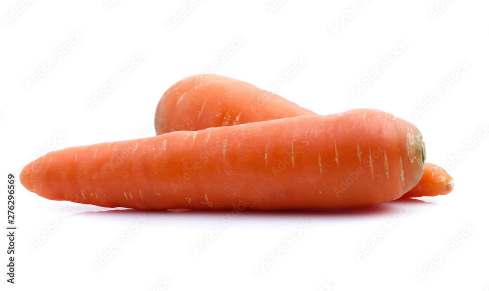 fresh carrots isolated on white background fresh carrots isolated on white background