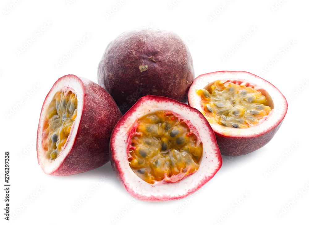 Passion fruit isolated on white background Passion fruit isolated on white background