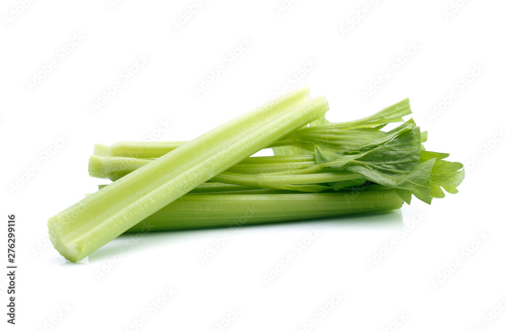 fresh celery isolated on white background fresh celery isolated on white background