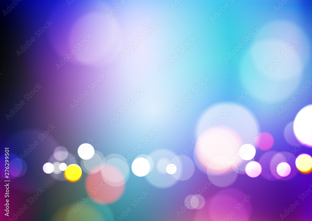 Abstract bokeh light with colors background