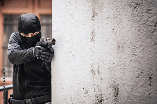 Photos Hit man aiming with the gun