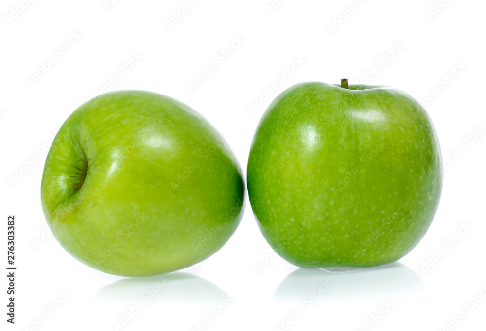 Green apple, isolated on white background Green apple, isolated on white background