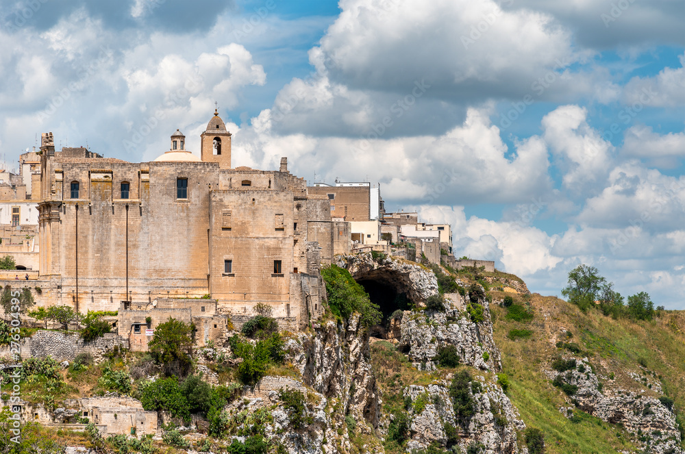 Amazing landscape near Matera, Italy - European capital of culture in 2019