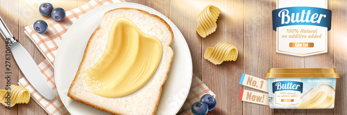 Smooth butter banner ads photo