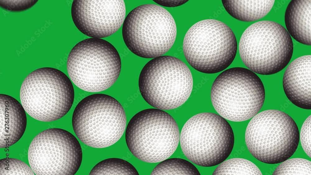 Golf Balls On Background. Ideal For Your Sport Related Projects. 4K, 60fps Golf Balls On Background. Ideal For Your Sport Related Projects. 4K, 60fps