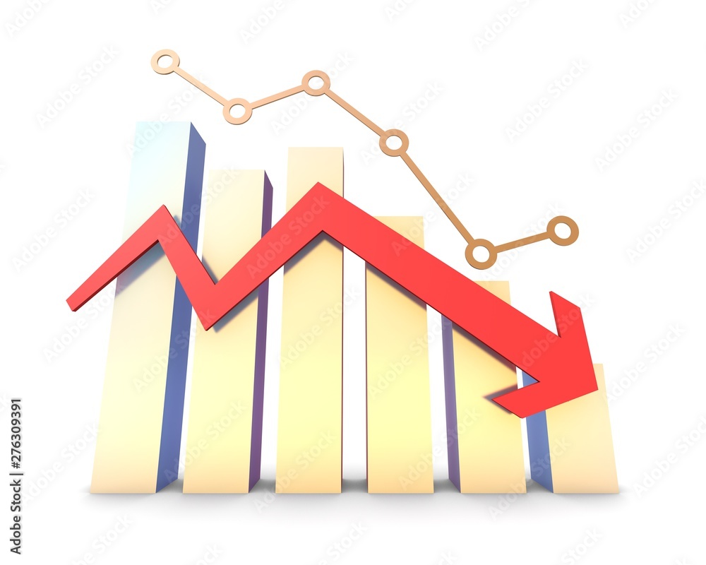 Falling arrow, career failure and economic decline and bankruptcy Falling arrow, career failure and economic decline and bankruptcy