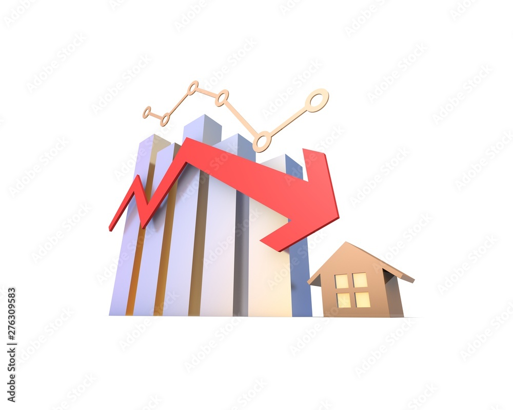 Falling arrow, career failure and economic decline and bankruptcy Falling arrow, career failure and economic decline and bankruptcy