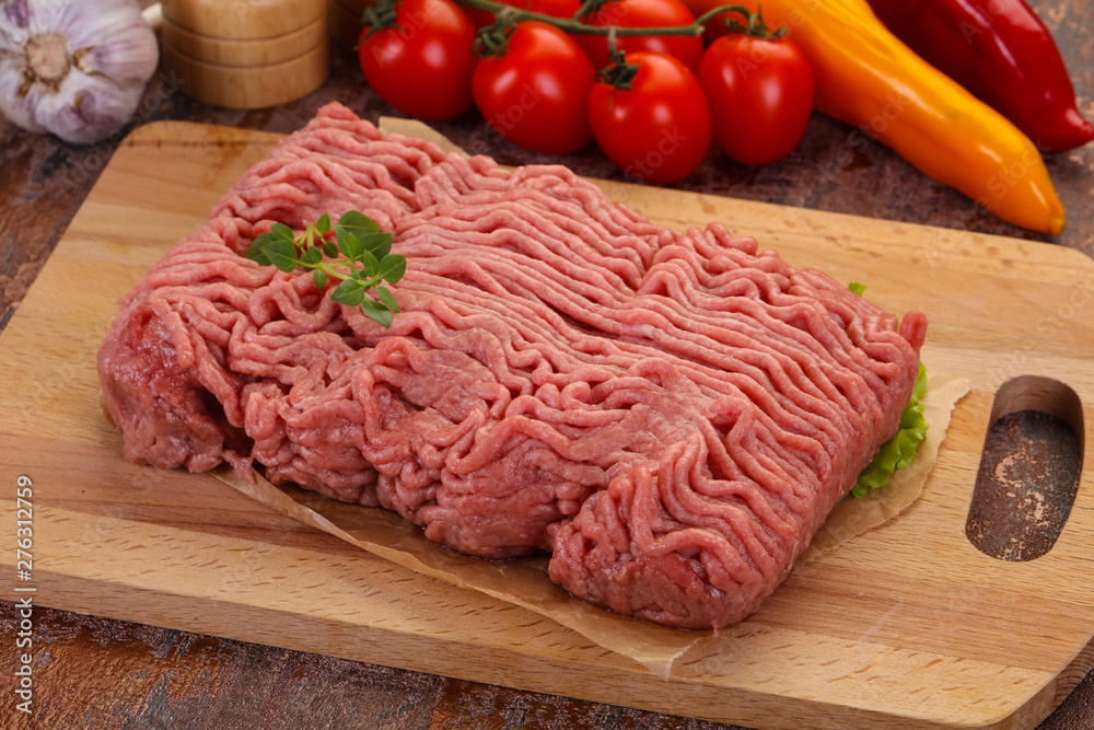 Raw turkey minced meat Raw turkey minced meat