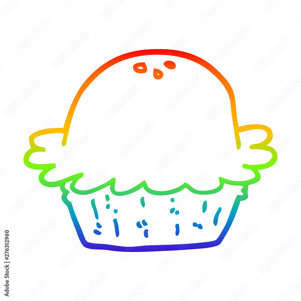 rainbow gradient line drawing cartoon pie rainbow gradient line drawing cartoon pie