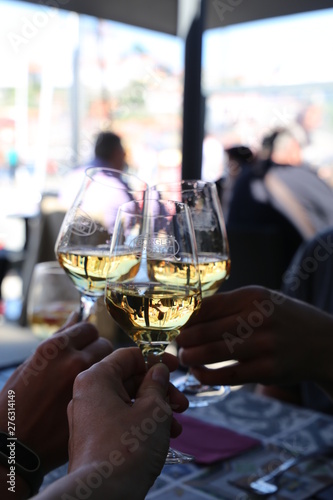 Wallpaper Mural glass of wine in restaurant Torontodigital.ca