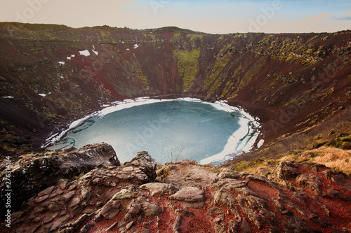Kerid Krater im Süden Islands