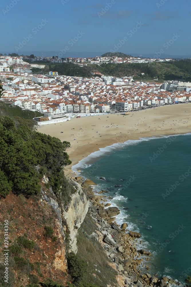 view of the beach in nazare