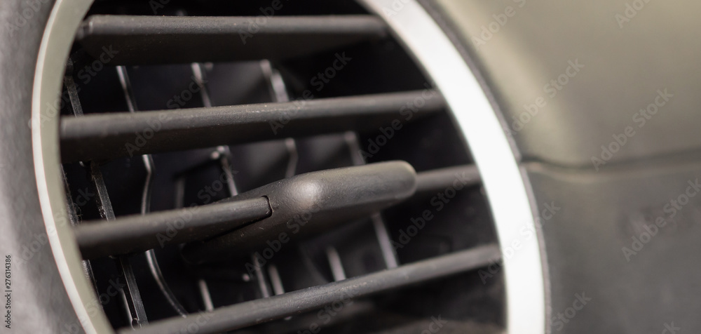 Air conditioner in modern compact car close up Air conditioner in modern compact car close up