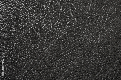Black leather texture surface abstract background
