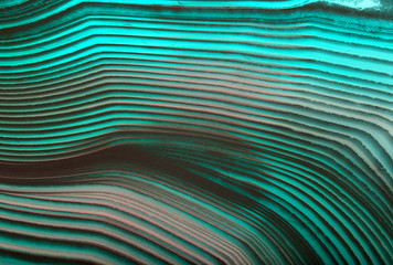 lines of cyan agate macro texture