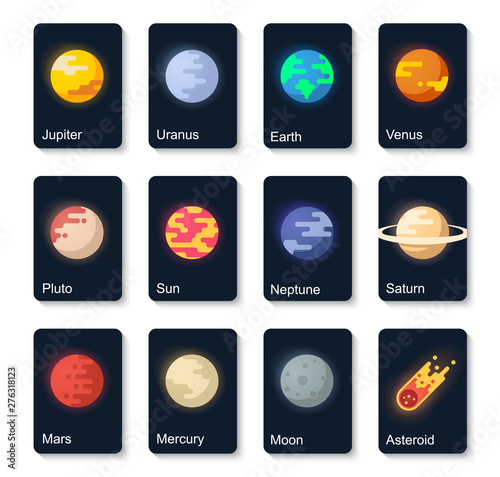 The planet of the solar system. Vector space. Interplanetary travels. The solar system is a set of planets.