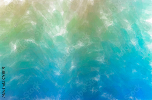 Abstract illustration of blue, green, yellow Watercolor with low coverage background