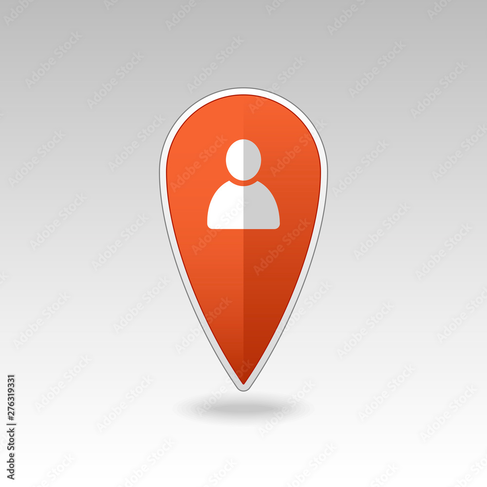 Location people pin map icon. Map pointer Location people pin map icon. Map pointer