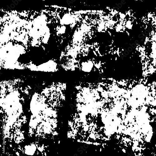Black and white grunge texture. Monochrome gloomy background. The dirty spot is abstract. Spilled ink. Chaotic futuristic surface.