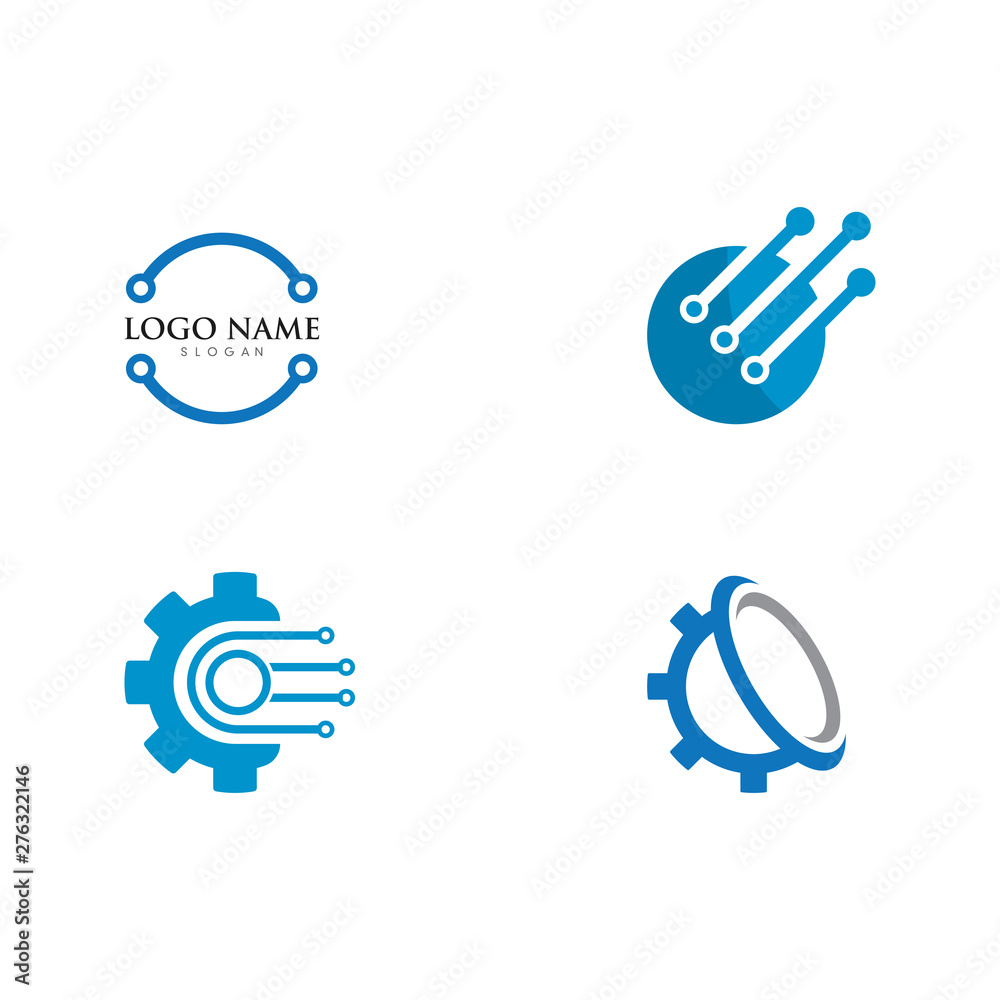 Vector Logo Technology concept illustration design Vector Logo Technology concept illustration design