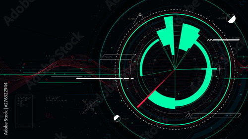 Business data analyzing financial statistics and marketing diagram, future technology sci-fi vector background