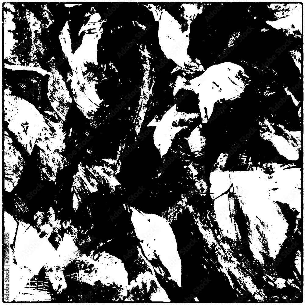 Fototapeta Monochrome grunge background. Vector black and white texture.